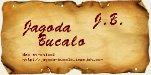 Jagoda Bucalo vizit kartica